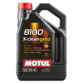 8100 X-CLEAN GEN2 5W-40 Fully Synthetic Engine Oil