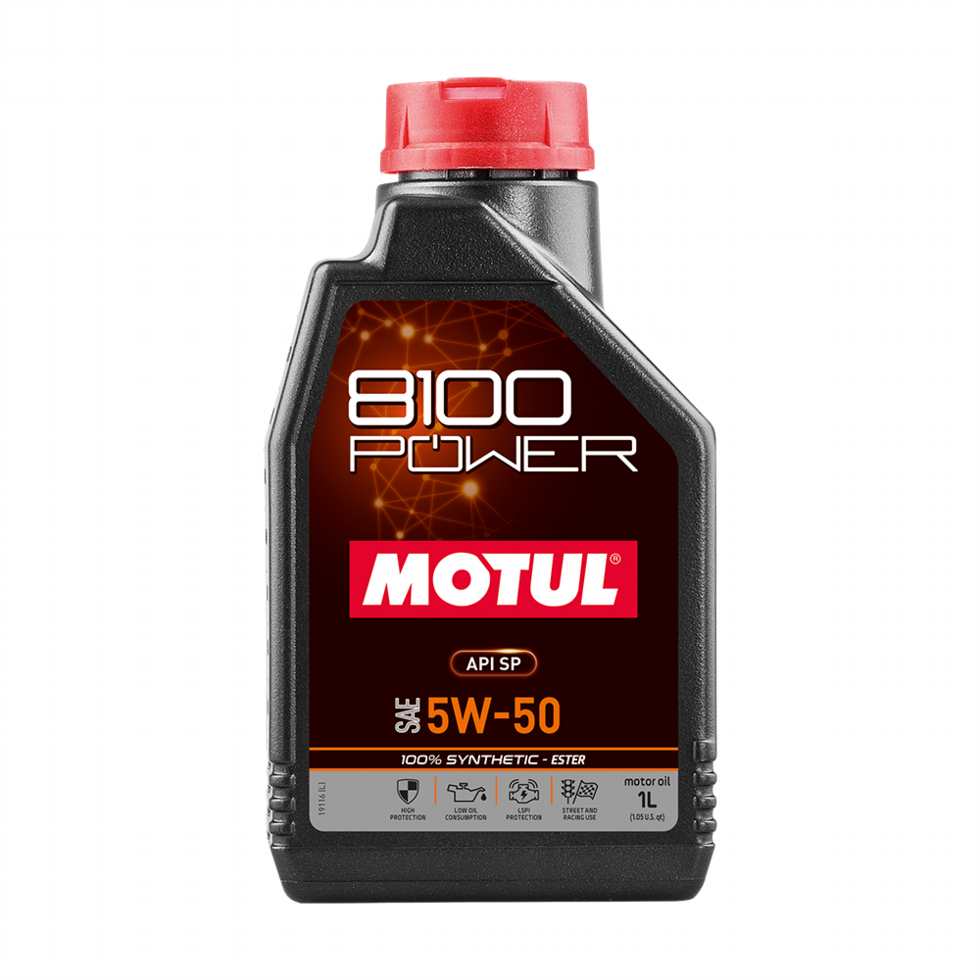 8100 POWER 5W-50 FULLY SYNTHETIC ENGINE OIL - 